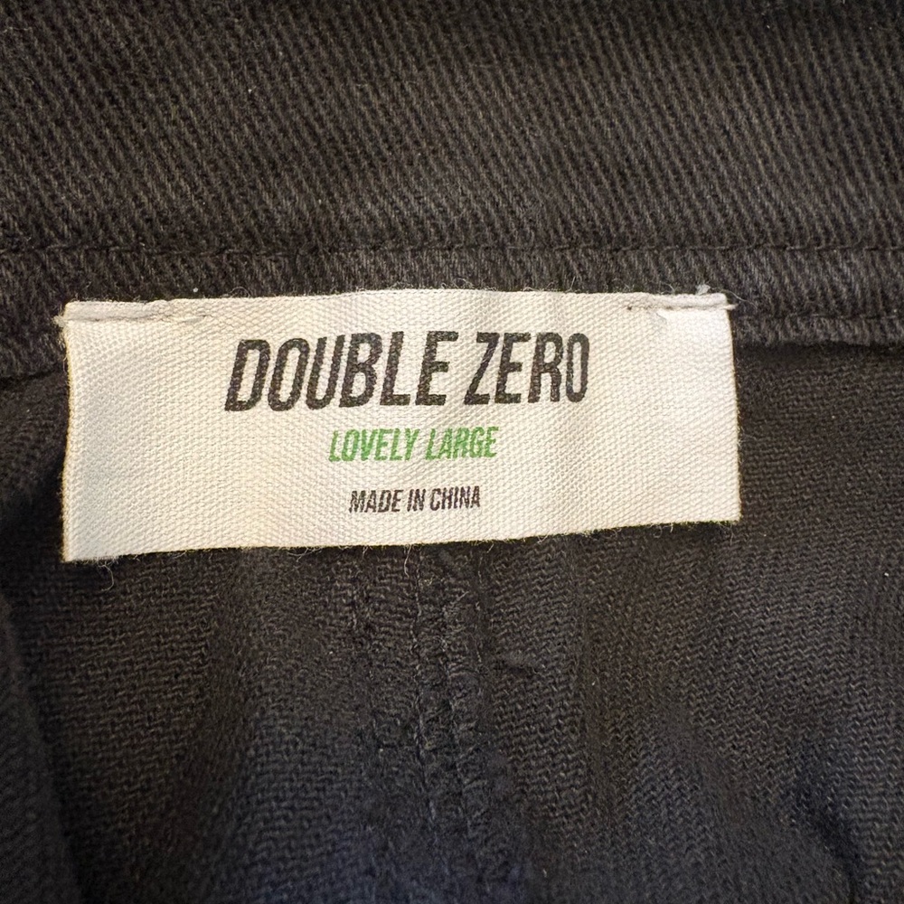 Double Zero NWT Women's Black Cargo Jeans in Lovely Large and Spicy Small - Picture 4 of 7